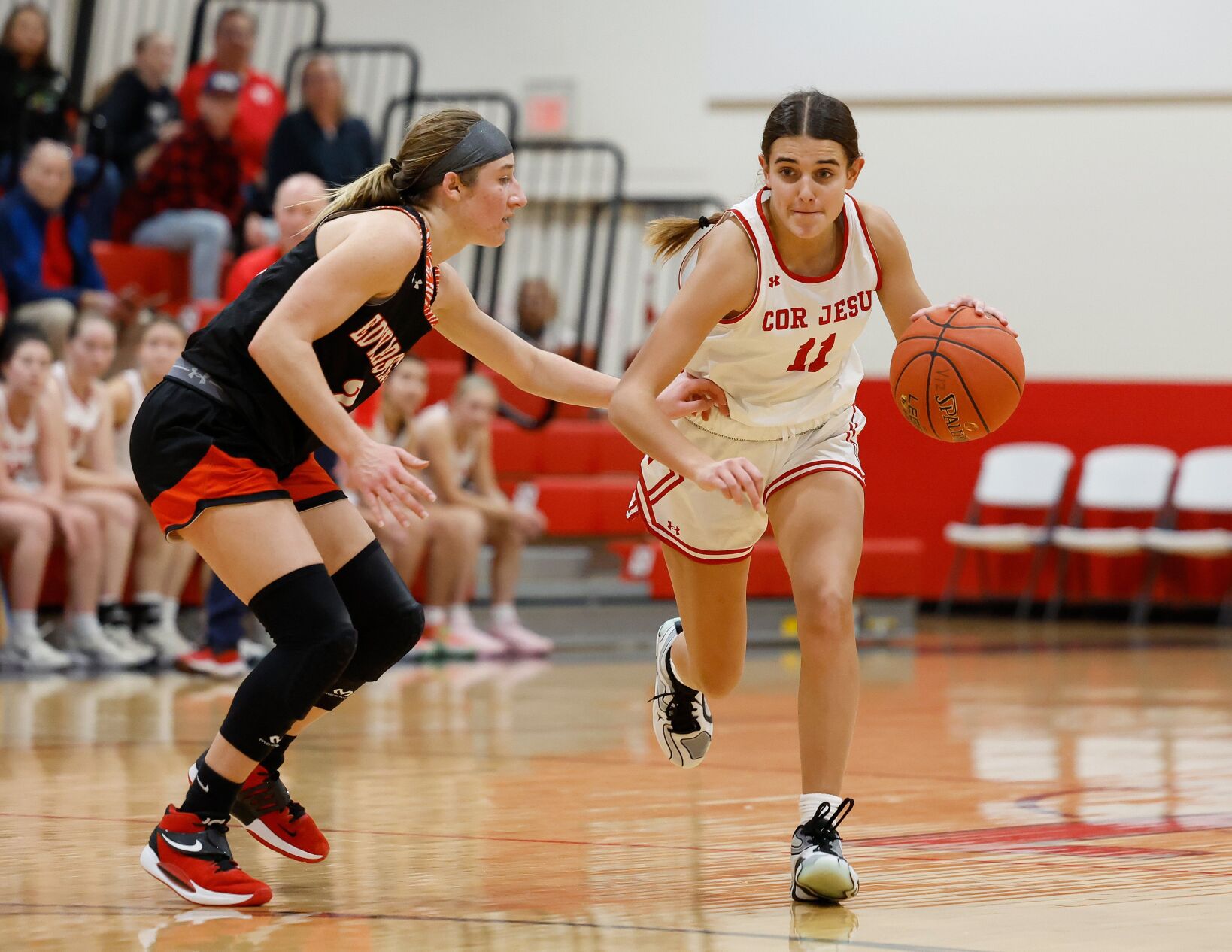 Visitation Christmas Tournament, first round: Edwardsville v. Cor Jesu
